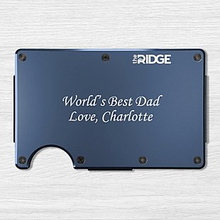 The Ridge® Engraved Wallet Script Message