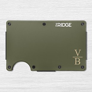 The Ridge® Engraved Wallet Stacked Monogram
