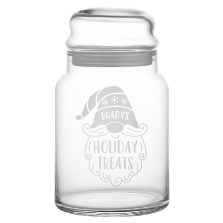 Gnome Treats Glass Treat Jar w/out Candy