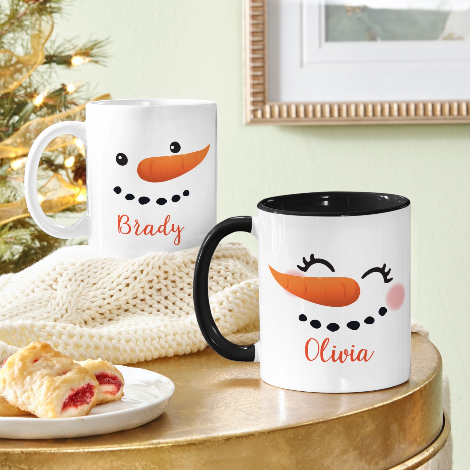 Cheery Couple Snowman Set