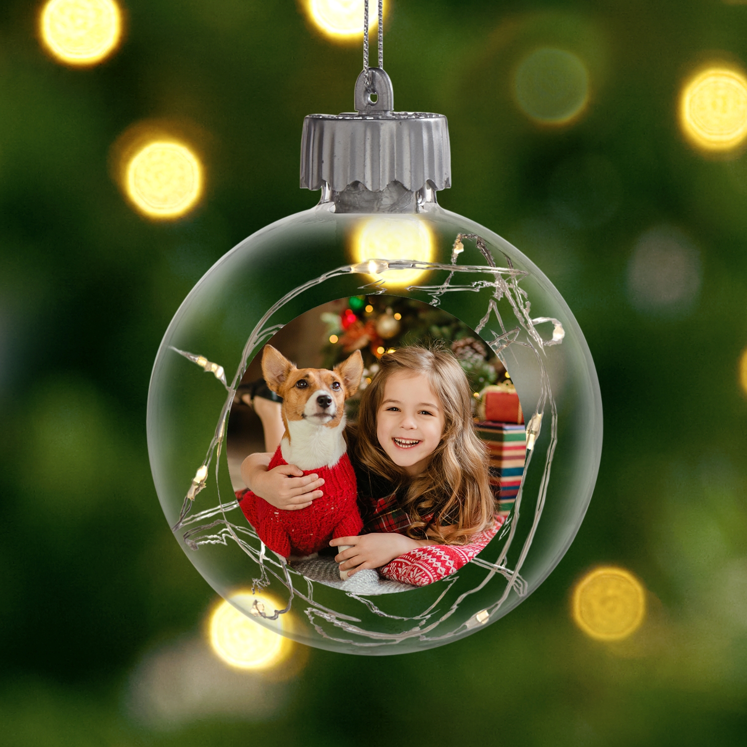 Fairy Lights Photo Ornament