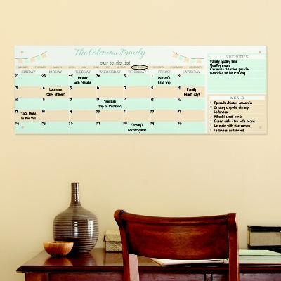 Our Family Schedule Dry Erase Marker Board