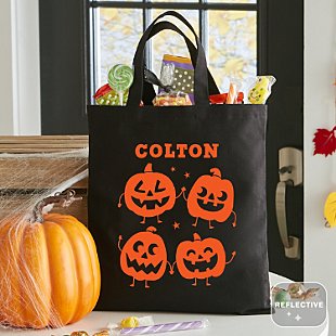 Pumpkin Friends Reflective Treat Bag