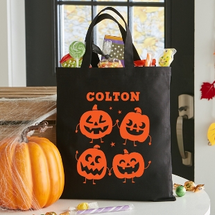 Pumpkin Friends Reflective Treat Bag