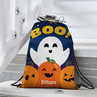 People People Personalized Halloween Tote Bags w/Name for Girls Boys -  Custom Candy Trick or Treating - Customized Kids Party Favors - Canvas  Goodie