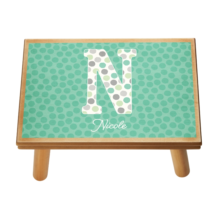 Big Fun Letter Step StoolNaturalGreen at
