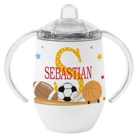 My Own Name Sippy Cup- Sports