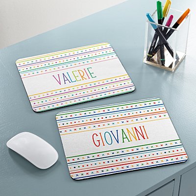 Name In Stripes Mouse Pad