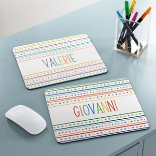 Name In Stripes Mouse Mat