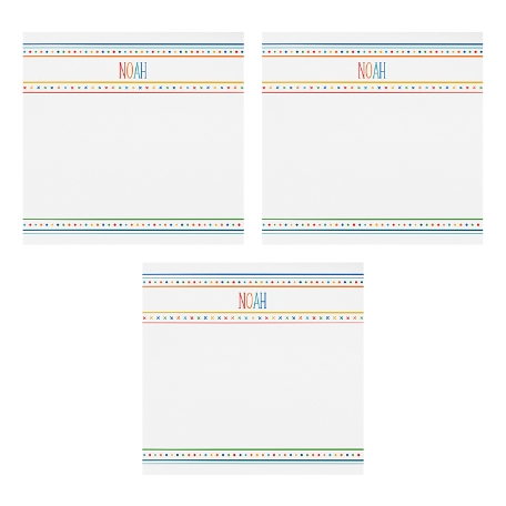 Name In Stripes Post-It® Note - Primary - 3X3