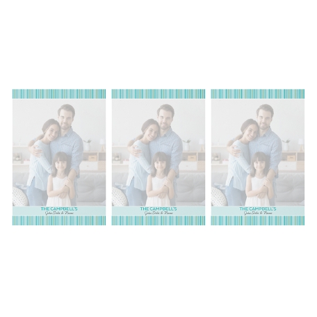 Picture-Perfect Pattern Post-It® Note - 4x6 - Blue