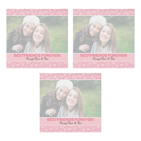Picture-Perfect Pattern Post-It® Note - 3x3 - Pink