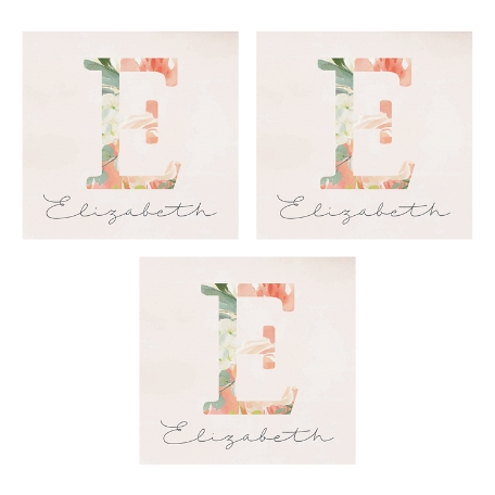 Pretty Initial Post-It® Note - 3x3