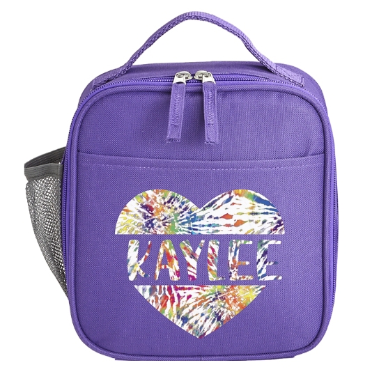 Justice Purple Tie-dye Backpack + Lunch Box