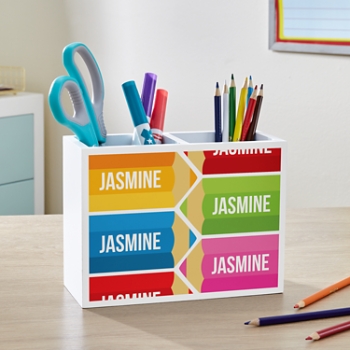 School Supplies Wood Utensil Caddy