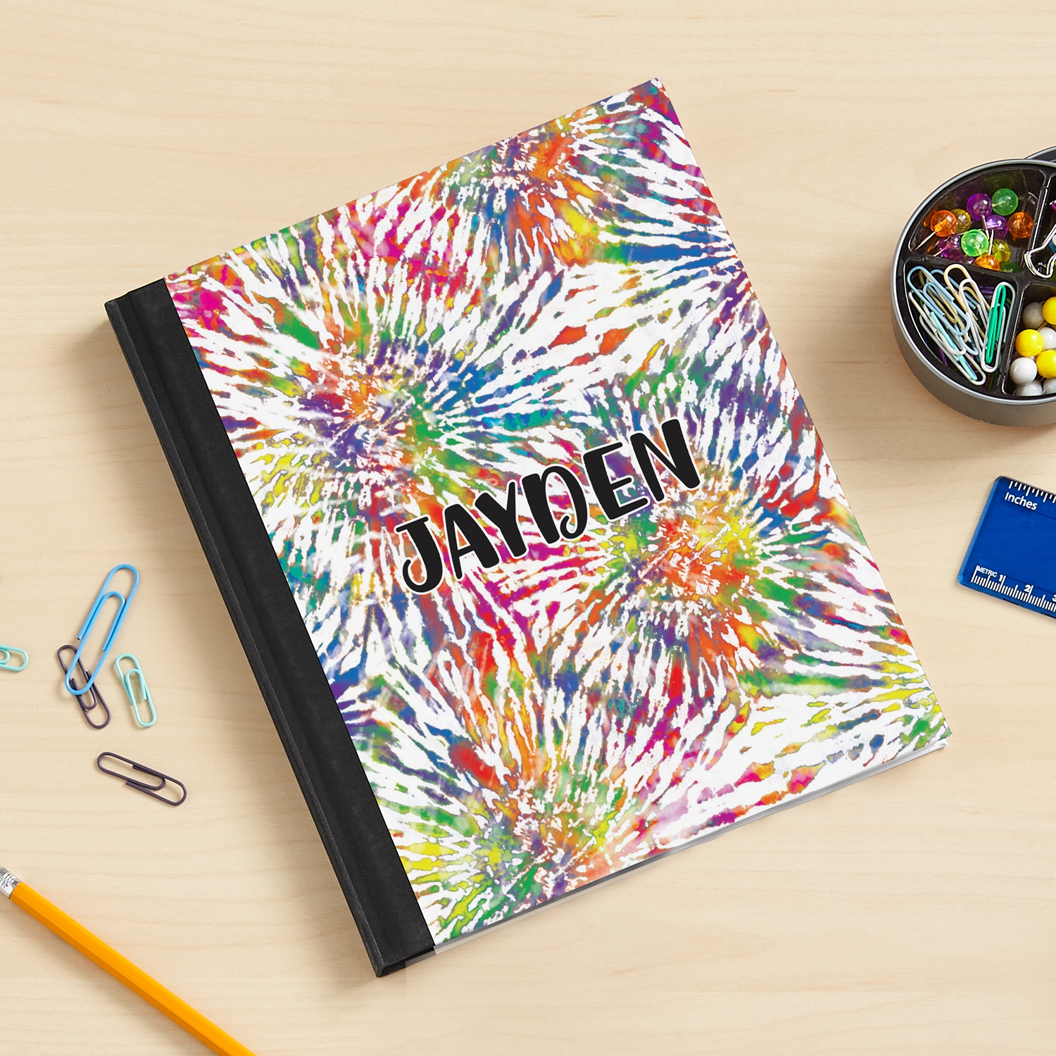 Tie Dye Name Notebook