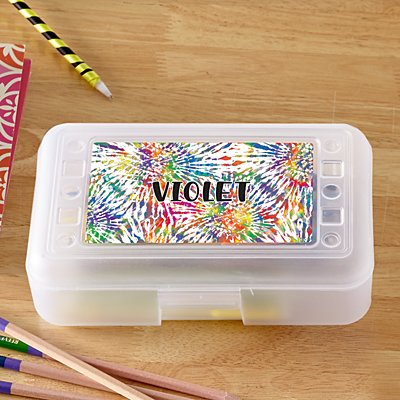 Tie Dye Name Pencil Case