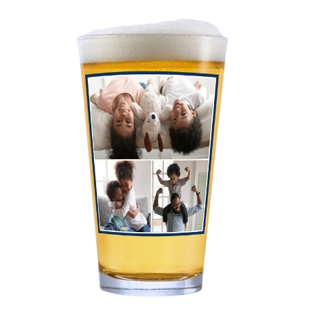 #1 Photo Message Glassware - Pint Glass