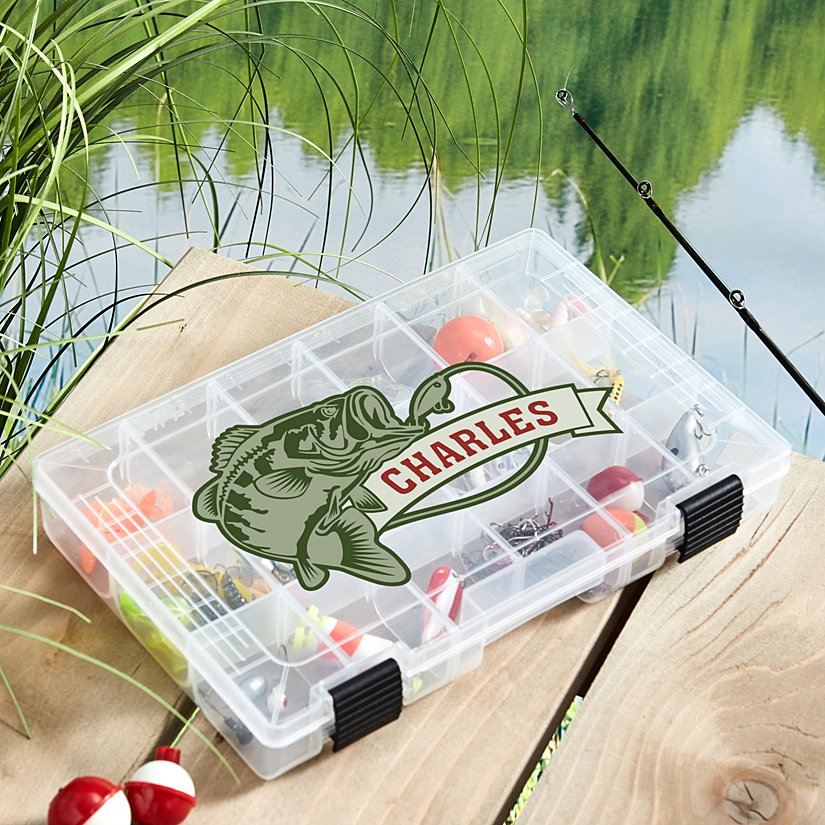 Catch & Release Personalized Fishing Tackle Box at