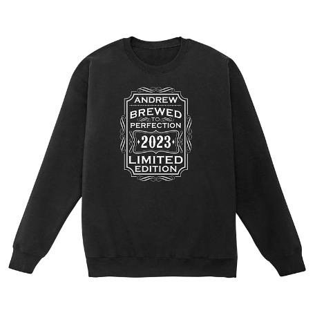 Brewed to Perfection Sweatshirt - Crew - Black - M