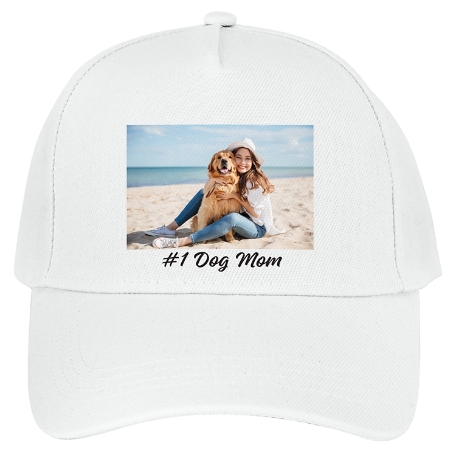 Create Your Own Photo Cap - White - 1 Photo