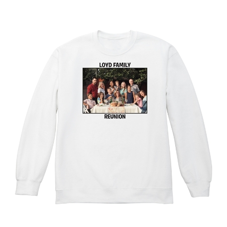 Create Your Own Photo Sweatshirt - Crew - White - L