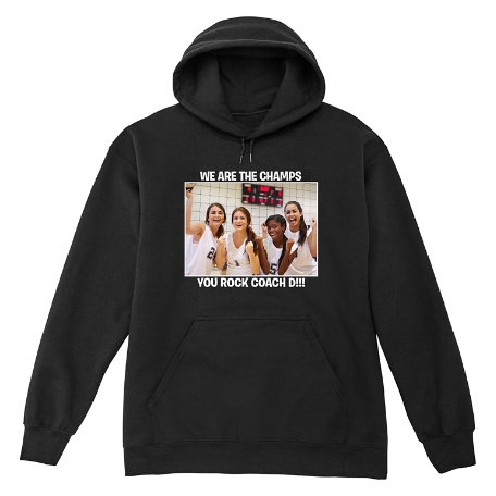 Create Your Own Photo Sweatshirt - Hooded - Black - XL