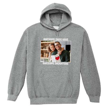 Create Your Own Photo Sweatshirt - Hooded - Gray - 2XL