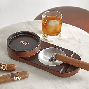 Engraved Wooden Cigar Holder