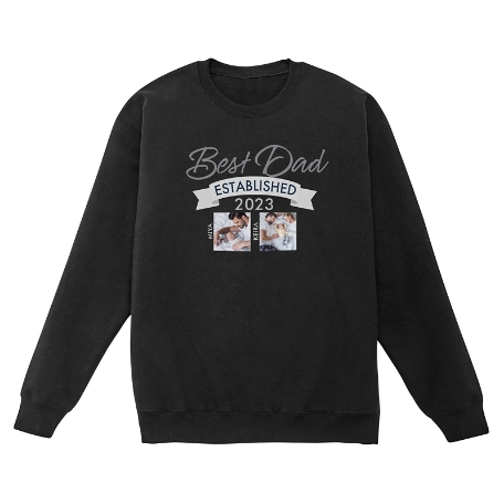 Established Photo Sweatshirt - Crew - Black - S - 2 Photos