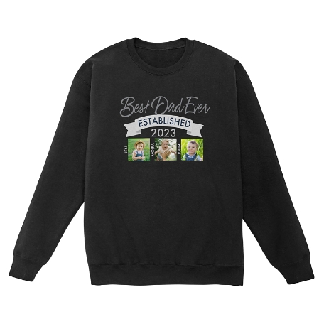 Established Photo Sweatshirt - Crew - Black - 2XL - 3 Photos