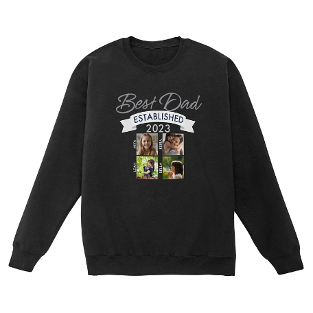 Established Photo Sweatshirt - Crew - Black - M - 4 Photos