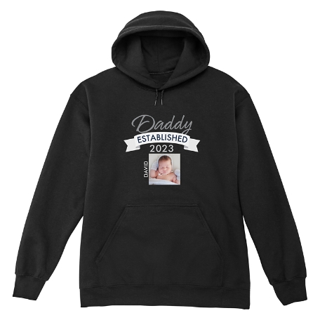 Established Photo Sweatshirt - Hooded - Black - S - 1 Photo