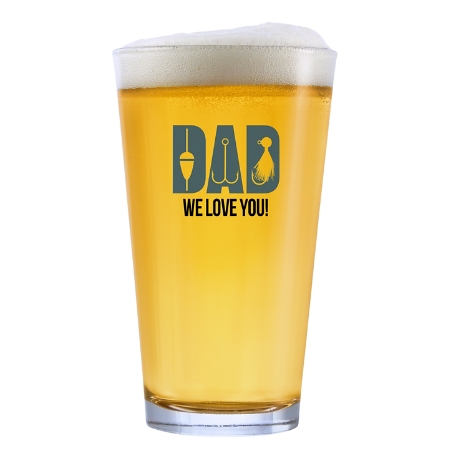 Favorite Pastimes Typography Glassware - Pint Glass
