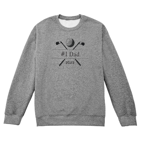 Golf Lovers Sweatshirt - Crew - Gray - XL