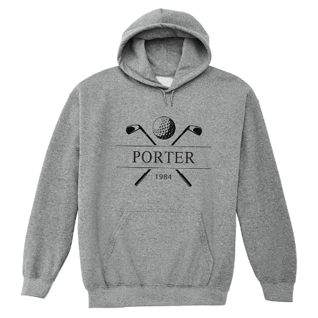 Golf Lovers Sweatshirt - Hooded - Gray - S