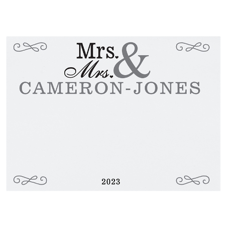 Happy Couple Post-It® Note - 3X4 - Mrs/Mrs