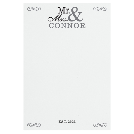 Happy Couple Post-It® Note - 4X6 - Mr/Mrs