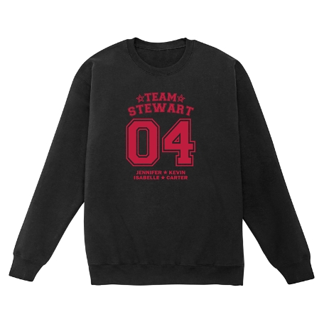 His Team Sweatshirt - Crew - Black - XL