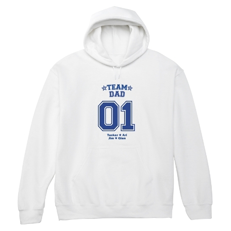 His Team Sweatshirt - Hooded - White - S