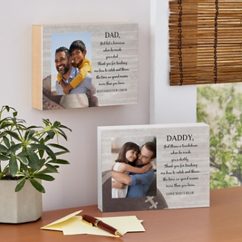 Home Run Dad Sports Wood Block