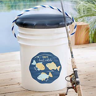 My Best Catch  Seated Fishing Pail