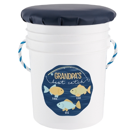 My Best Catch Seated Fishing Pail