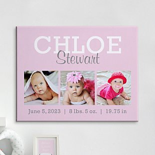 Our Sweet Baby Photo Canvas