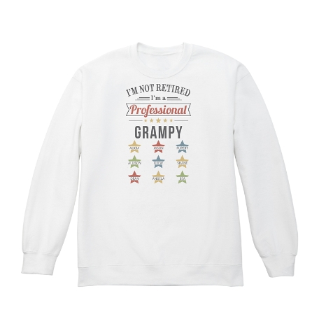 Professional Grandparent Sweatshirt - Crew - White - S