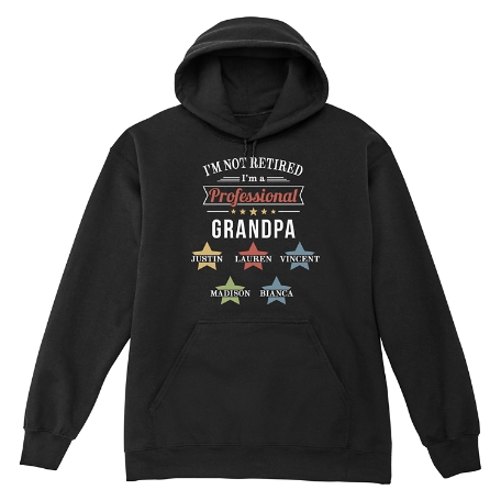 Professional Grandparent Sweatshirt - Hooded - Black - 2XL
