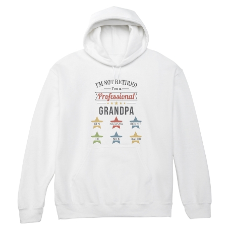 Professional Grandparent Sweatshirt - Hooded - White - L