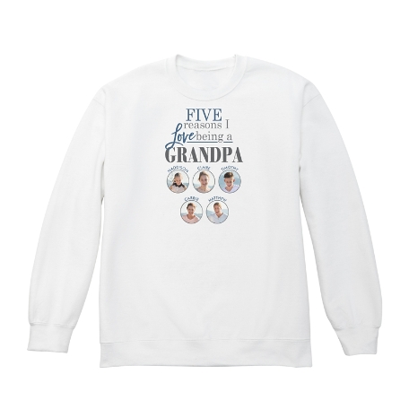 Reasons Why™ Photo Sweatshirt - Crew - White - M - 5 Photos