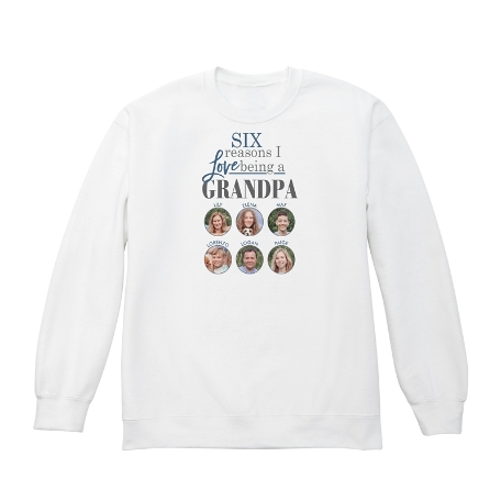 Reasons Why™ Photo Sweatshirt - Crew - White - 2XL - 6 Photos