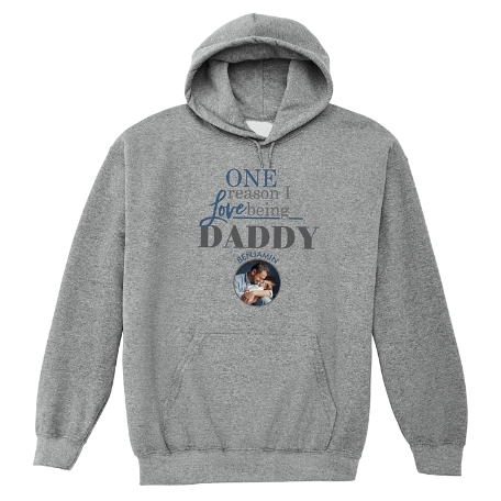 Reasons Why™ Photo Sweatshirt - Hooded - Gray - XL - 1 Photo